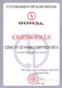 DUHAL bổ nhiệm Confitech No.8 là nhà phân phối tại Hà Nội
