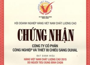DUHAL đạt danh hiệu Hàng Việt Nam Chất Lượng Cao do người tiêu dùng bình chọn