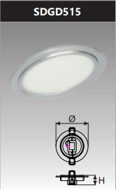 Đèn led panel âm trần tròn 15w SDGD515