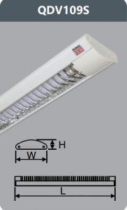 Đèn ốp trần led siêu mỏng 1x9w QDV 109/S