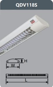Đèn ốp trần led siêu mỏng 1x18w QDV118/S