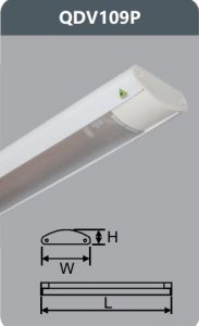 Đèn ốp trần led siêu mỏng 1x9w QDV109/P