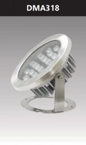 Đèn led âm nước ánh sáng đơn sắc 18W