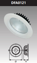 Đèn led âm trần chiếu sâu 12w DFA0121