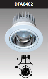 Đèn led downlight chiếu điểm âm trần 40w DFA0402