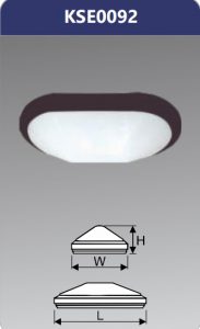 Đèn ốp trần led chống thấm 9w KSE0092